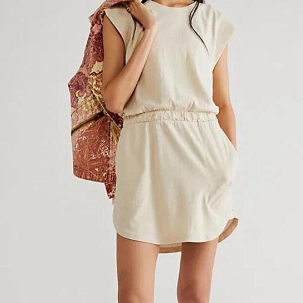 Free People Cream Mini Dress XS